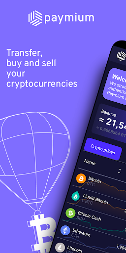 Android application Paymium screenshort