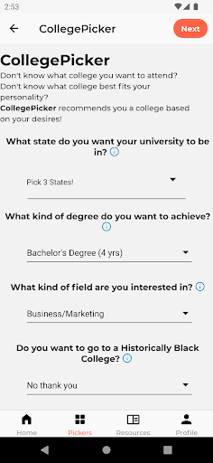 CollegePlus Screen 2