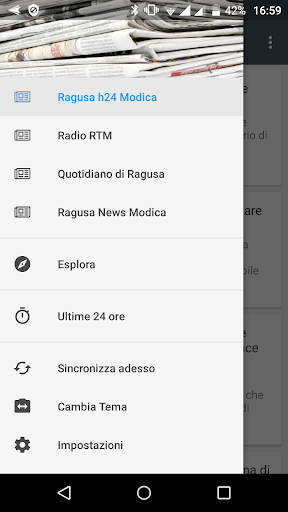 Android application Modica notizie locali screenshort