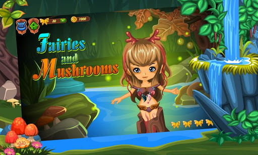 Android application Fairies and Mushrooms screenshort