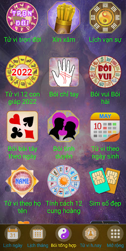 Bói Tổng Hợp - Tử Vi Toàn Tập screenshot 1