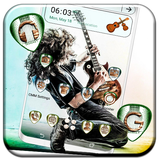 Guitar Rockstar Launcher Theme logo