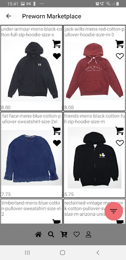 Android application Preworn screenshort