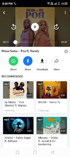 Muziki Trends: Nyimbo mpya mp3 Screenshot 3 - AppWisp.com