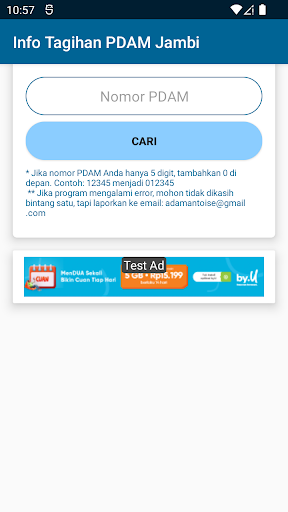 Info Tagihan PDAM Jambi Screen 2