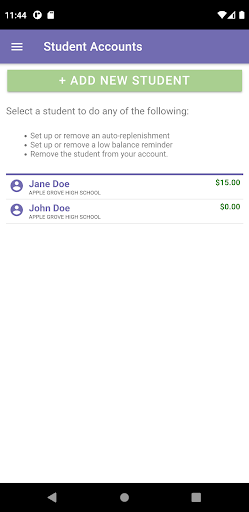 School Payment Portal Mobile Screen 3