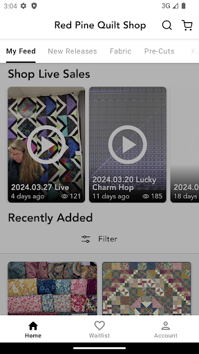 Android application Red Pine Quilt Shop screenshort