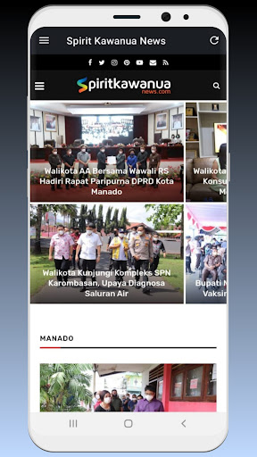 Android application Spirit Kawanua News Manado screenshort