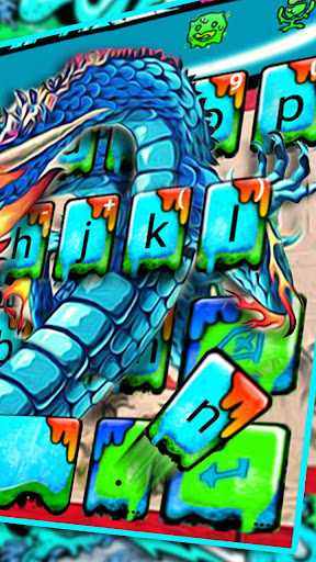 Dragon Graffiti Keyboard Theme Screen 2