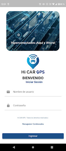 Android application Hi Car GPS screenshort