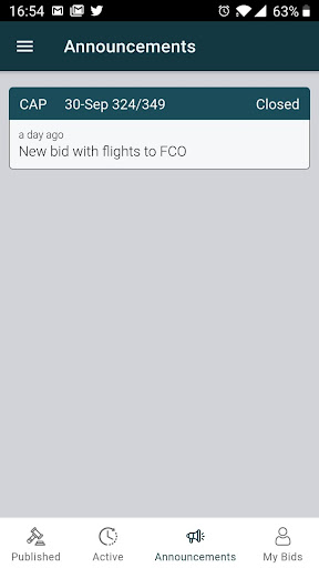 Android application FLY-BID screenshort