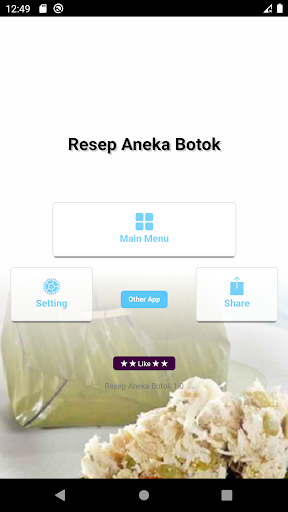 Android application Resep Membuat Botok Lezat screenshort