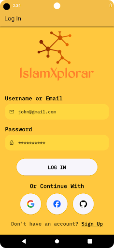 Android application IslamXplorer screenshort