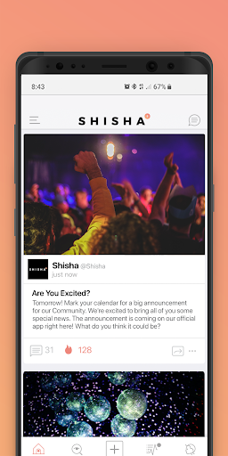 Android application Shisha Community screenshort