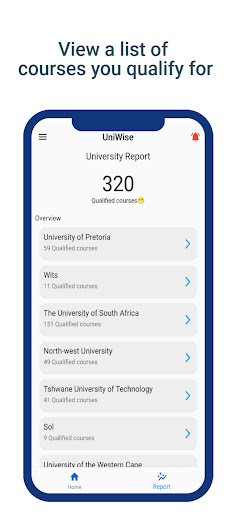 UniWise: University Prospectus Screen 2