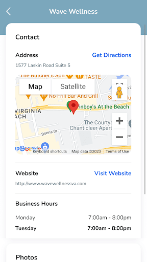 Android application Wave Wellness screenshort