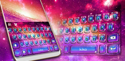 Delicate Galaxy Keyboard Theme