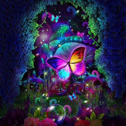 Mushroom Butterfly - Wallpaper logo