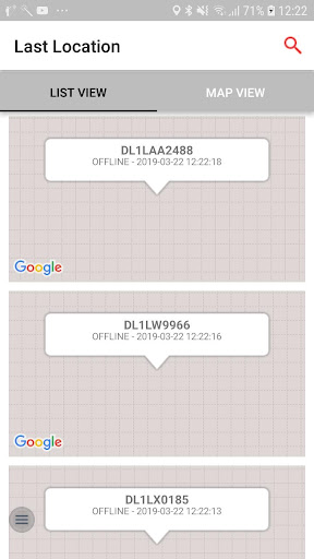 Android application SecuTrak screenshort