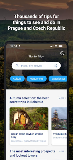 Android application Tips for trips Czech republic screenshort