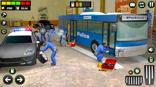 Gas Station Police Car Parking Screen 2