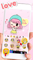 screenshot of Cute Wink Girl Theme