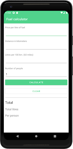 Fuel calculator