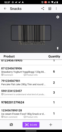 Barcode counter - Free inventory barcode scanner Apk 2.0.5 screenshots 2