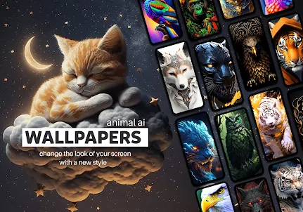 Wallpaper Animal AI Collection