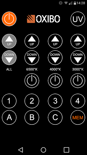 Android application Oxibo VL30 Remote Control screenshort