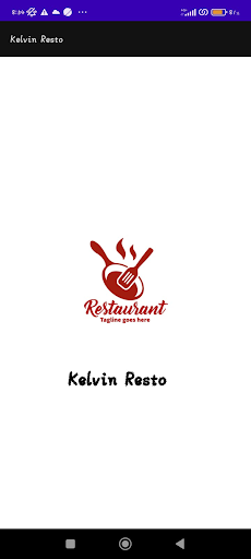 Android application Kelvin Resto screenshort
