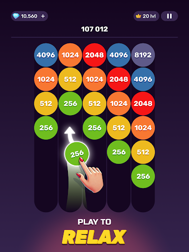 X2 Sticky Balls: 2048 Numbers screenshot 5