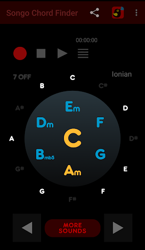 Android application Songo Chord Finder screenshort