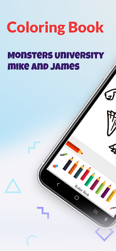 Android application Monsters University Color Game screenshort