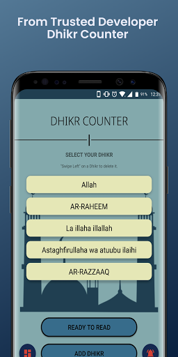 Android application Digital Tasbeeh: Dhikr Counter screenshort