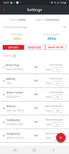 etavis energy manager Screen 3