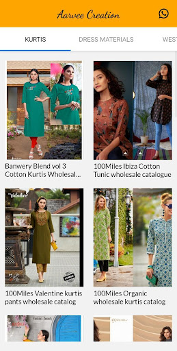 Android application Aarvee Creation - Wholesaler o screenshort