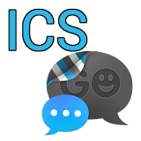 GO SMS THEME - Smooth ICS Blue icon