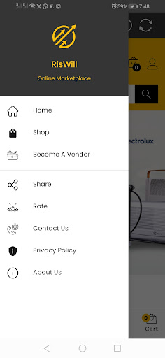 Android application RisWill - Online Marketplace screenshort