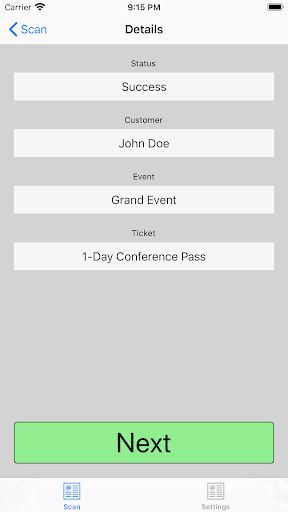 TicketSonic Screen 2