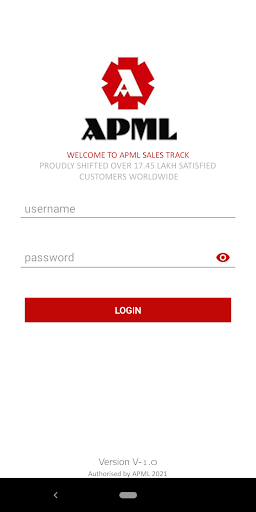Android application APML SalesTracker Beta screenshort