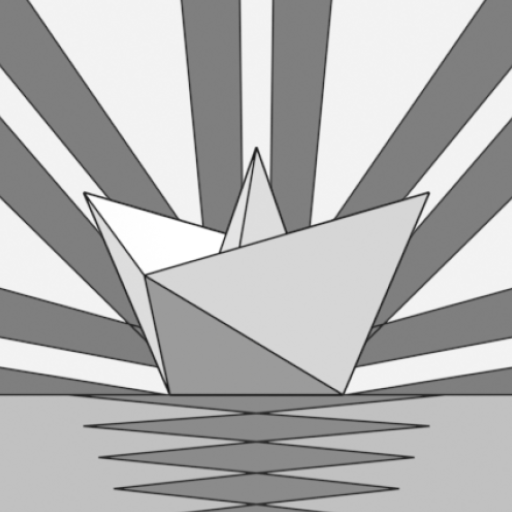 A little paper boat logo