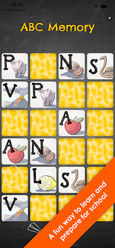 Android application ABC Memory (Capital letters) screenshort