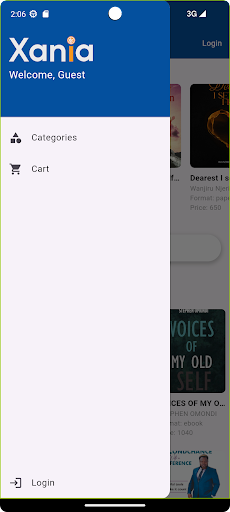 Xania Digital Bookstore Screenshot