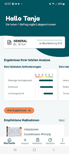 Android application GesA - Healthy Work screenshort