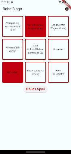 Android application Bahn Bingo screenshort