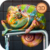 Chameleon Home Pet Lizard Simulator 3D icon