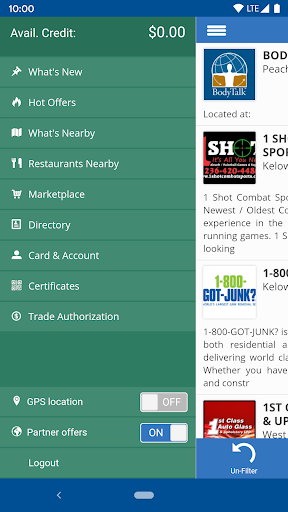 Tectrade Mobile App Screen 2