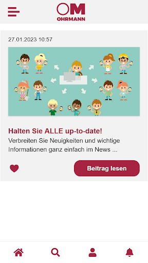 Android application OM Inside screenshort
