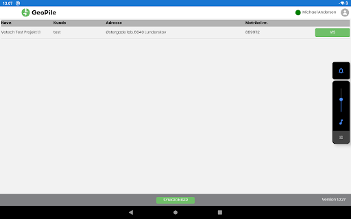Android application GeoPile screenshort